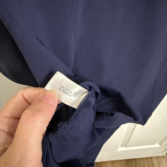Boston Proper Square Neck Tunic 3/4 Top Stretch Navy Blue Small Beyond Travel - Picture 4 of 4